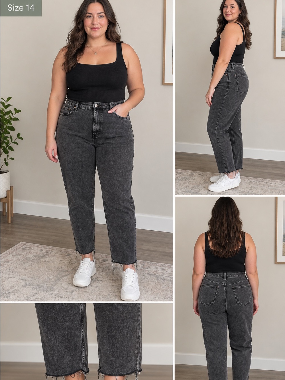 Old Navy Women's High-Rise Black Washed Jeans
